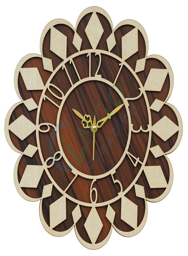 Ingo creation Decorative Silent Non-Ticking Wooden Wall Clock for Home Stylish Latest 12 Inch Wall Clock for Home Living Room Bedroom Office Hall Kitchen - Image 1